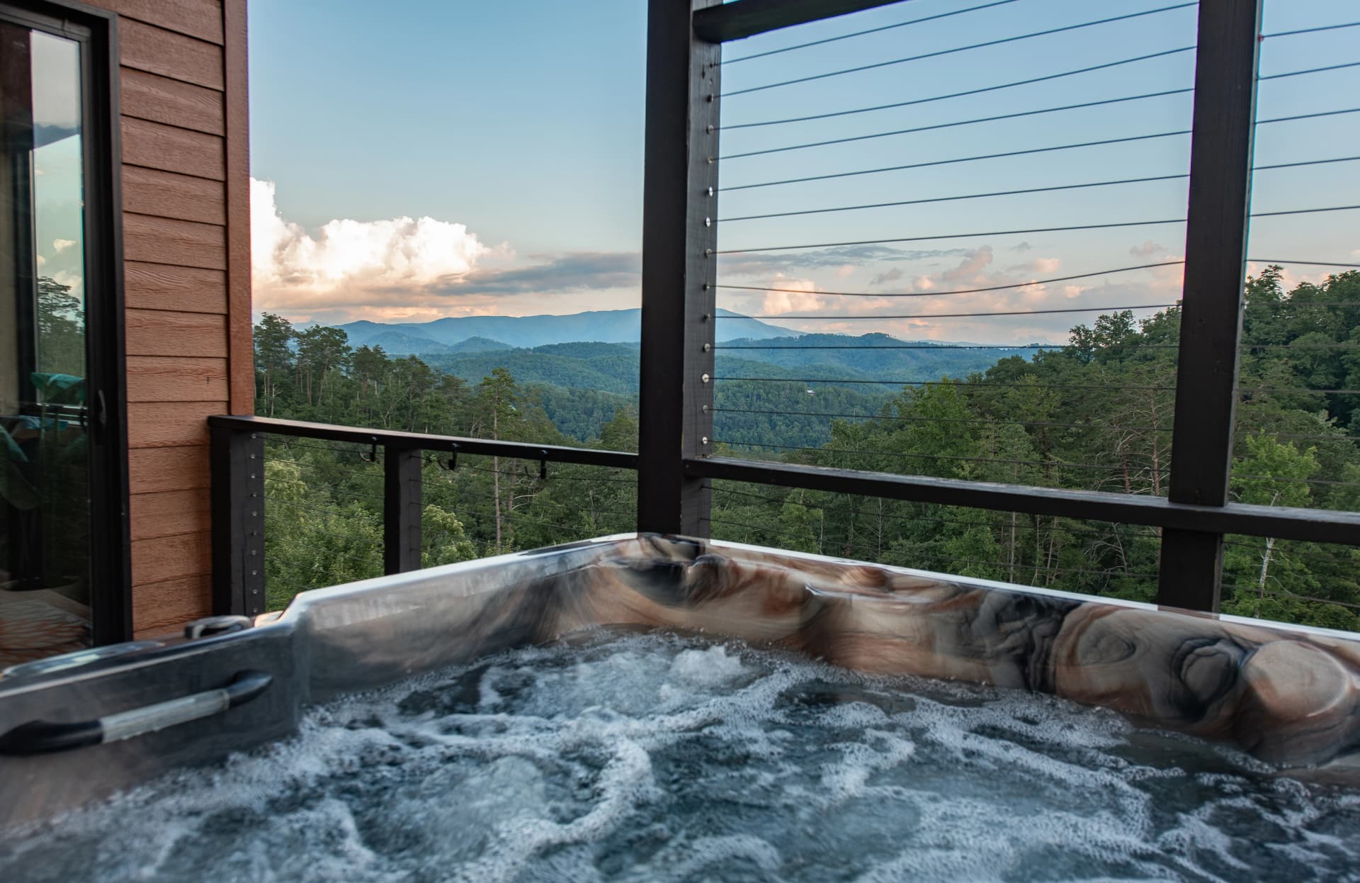 Pigeon Forge Cabin Hot Tub Mountain View
