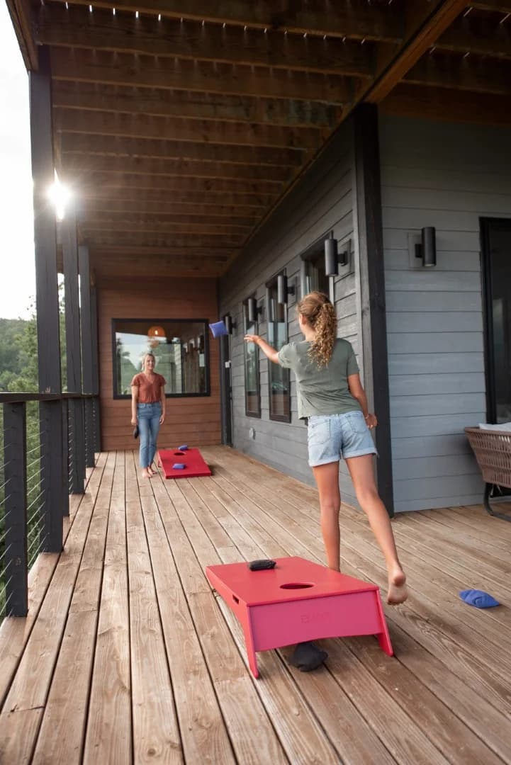 Pigeon Forge Cabin Rental Mountains Games Cornhole